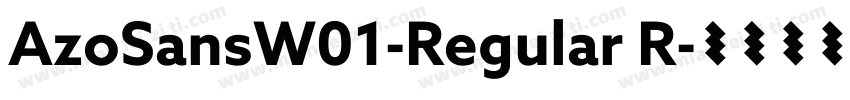 AzoSansW01-Regular R字体转换
